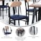 Flash Furniture Blue Vinyl Seat Dining Chair with Natural Wood Back XU-DG6V5BLV-NAT-GG - alternate 10